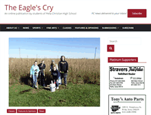 Tablet Screenshot of pceaglescry.org